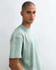 4505 4505 Icon heavyweight cotton oversized T-shirt with quick dry finish in sage wash-Green - 1