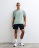 4505 4505 Icon heavyweight cotton oversized T-shirt with quick dry finish in sage wash-Green - 2