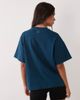4505 4505 Icon heavyweight cotton oversized t-shirt with quick dry finish in teal blue - 4