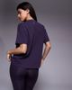 4505 4505 Icon heavyweight cotton oversized T-shirt with quick dry finish in washed heather-Purple - 4