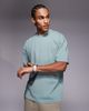 4505 4505 Icon heavyweight cotton oversized t-shirt with quick dry finish in washed jade green - 1