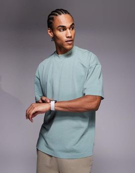 4505 4505 Icon heavyweight cotton oversized t-shirt with quick dry finish in washed jade green