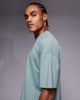 4505 4505 Icon heavyweight cotton oversized t-shirt with quick dry finish in washed jade green - 4