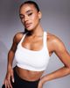 4505 4505 Icon medium support square neck sports bra with adjustable straps in white - 2