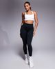 4505 4505 Icon medium support square neck sports bra with adjustable straps in white - 3