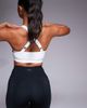 4505 4505 Icon medium support square neck sports bra with adjustable straps in white - 4