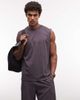 4505 4505 Icon oversized cotton pump training tank top with quick dry finish in storm gray - 1