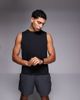 4505 4505 Icon quick dry mesh training tank tops 2 pack in black and khaki green-Multi - 1