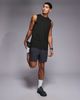 4505 4505 Icon quick dry mesh training tank tops 2 pack in black and khaki green-Multi - 2