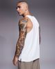 4505 4505 Icon quick dry training tank top with racer back in white - 3