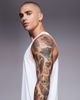 4505 4505 Icon quick dry training tank top with racer back in white - 4