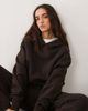 4505 4505 Icon Rest Day heavyweight 440gsm cotton oversized hoodie in washed chocolate-Brown - 1
