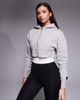 4505 4505 Icon Rest Day heavyweight 440gsm cotton zip up boxy cropped hoodie in washed ash-Neutral - 1