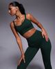 4505 4505 Icon running medium support sports bra with adjustable straps in lichen green - 1