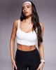 4505 4505 Icon running medium support sports bra with adjustable straps in white - 4