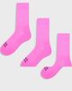 4505 4505 Icon running socks 3 pack with arch support and anti bacterial finish in neon pink - 1