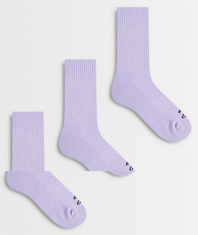 4505 4505 Icon running socks with arch support and anti bacterial finish in periwinkle-Purple