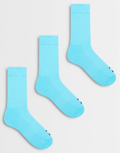4505 4505 Icon running socks with arch support and anti bacterial finish in turquoise-Blue