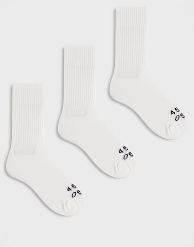 4505 4505 Icon running socks with arch support and anti bacterial finish in white