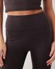 4505 4505 Icon soft touch high waist slim kick yoga leggings in dark chocolate-Brown - 3