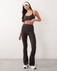 4505 4505 Icon soft touch light support sports bra with adjustable straps in dark chocolate-Brown - 3