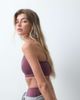 4505 4505 Icon soft touch light support sports bra with adjustable straps in plum-PURPLE - 1