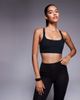 4505 4505 Icon soft touch medium support soft touch square neck sports bra in black - 1