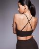4505 4505 Icon soft touch medium support sports bra with adjustable straps in chocolate-Brown - 1