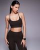 4505 4505 Icon soft touch medium support sports bra with adjustable straps in chocolate-Brown - 3