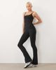 4505 4505 Icon soft touch scoop neck yoga cami with inner bra and adjustable straps in black - 2