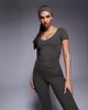 4505 4505 Icon soft touch v neck performance baby t-shirt in dark olive-Green - 1