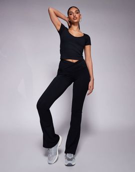 4505 4505 Icon soft touch wrap waist slim kick yoga leggings in black