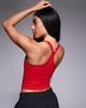 4505 4505 Icon soft touch yoga cami top with shelf bra in red - 3