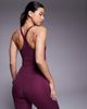 4505 4505 Icon soft touch yoga cami with inner bra and adjustable straps in burgundy-Purple - 3