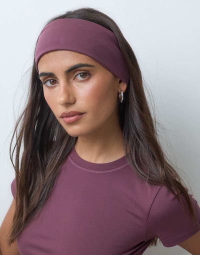 4505 4505 Icon soft touch yoga wide headband in plum-PURPLE