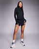 4505 4505 Icon soft touch zip up performance long sleeve top in black - 2