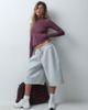 4505 4505 Icon soft touch zip up studio long sleeve top in plum-PURPLE - 3