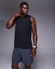 4505 4505 Icon training sleeveless relaxed tank with quick dry in black - 1