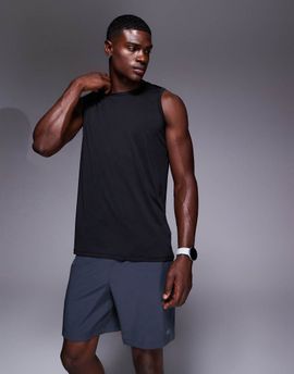 4505 4505 Icon training sleeveless relaxed tank with quick dry in black
