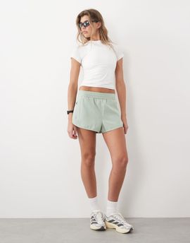 4505 4505 Icon woven run short with zip pockets in jade-Green