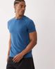 4505 4505 lightweight performance jersey running T-shirt with breathable mesh panels in baltic blue - 1