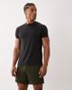 4505 4505 lightweight performance jersey running t-shirt with breathable mesh panels in black - 1