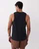 4505 4505 lightweight performance jersey running tank with breathable mesh panel in black - 4