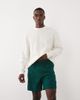 4505 4505 long sleeve oversized cotton training T-shirt with quick dry finish in off-white - 1