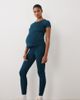 4505 4505 Maternity Icon active bum sculpt high waist gym legging with inner pocket in teal blue - 1