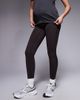 4505 4505 Maternity Icon soft touch high waist yoga leggings in dark chocolate-Brown - 2