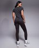 4505 4505 Maternity Icon soft touch high waist yoga leggings in dark chocolate-Brown - 4