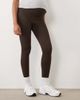 4505 4505 Maternity seamless baby rib high waist gym leggings in chocolate-Brown - 2