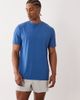 4505 4505 nylon performance mesh quick dry back print running t-shirt in baltic blue - 3