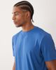 4505 4505 nylon performance mesh quick dry back print running t-shirt in baltic blue - 4